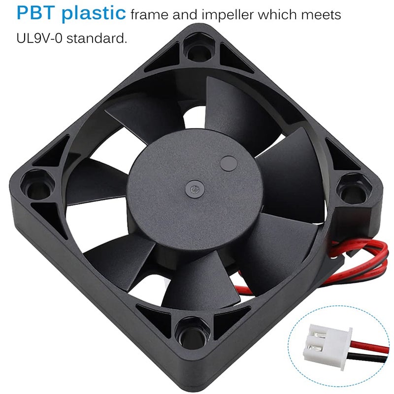 GDSTIME 5015 50mm x 50mm x 15mm 12V Dc Brushless Cooling Fan (2Pack) - Image 4